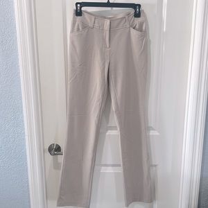 Wide Leg Pants in cream color perfect for someone that works in an office.
